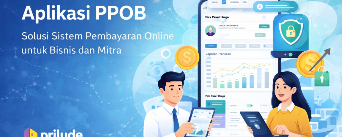 Pengembang Aplikasi PPOB untuk bisnis dan mitra dengan tampilan dashboard transaksi, saldo, dan sistem pembayaran online terintegrasi