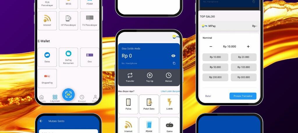 Fitur lengkap aplikasi PPOB terbaik Mutupay buatan Prilude Studio.