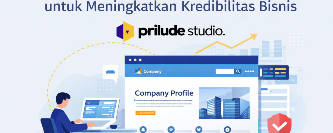 Pembuatan website company profile oleh Prilude Studio untuk meningkatkan kredibilitas bisnis