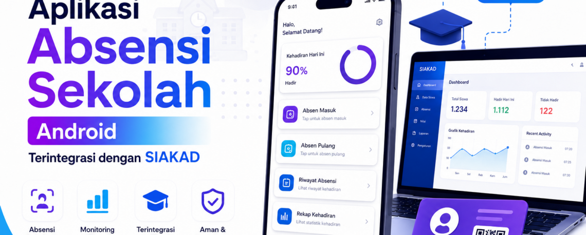 Aplikasi Absensi Sekolah Android Terintegrasi dengan SIAKAD