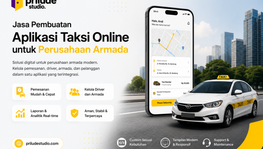 Jasa Pembuatan Aplikasi Taksi Onine untuk Perusahaan Armada