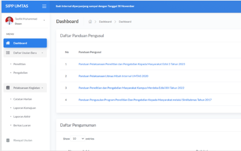 Sistem Informasi Kampus Umtas 1