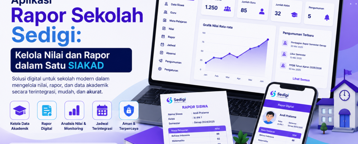 Aplikasi Rapor Sekolah Sedigi: Kelola Nilai dan Rapor dalam Satu SIAKAD