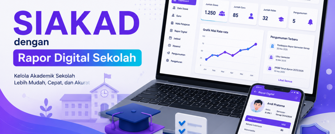 SIAKAD dengan Rapor Digital sekolah