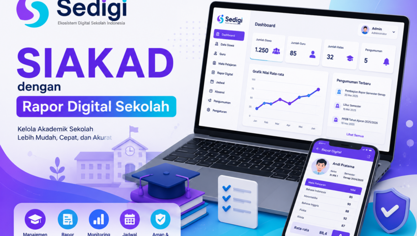 SIAKAD dengan Rapor Digital sekolah