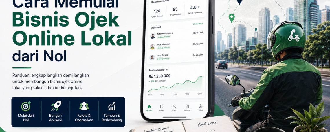 Cara Memulai Bisnis Ojek Online Lokal dari Nole