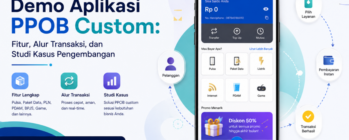 Demo Aplikasi PPOB Custom: Fitur, Alur Transaksi, dan Studi Kasus Pengembangan