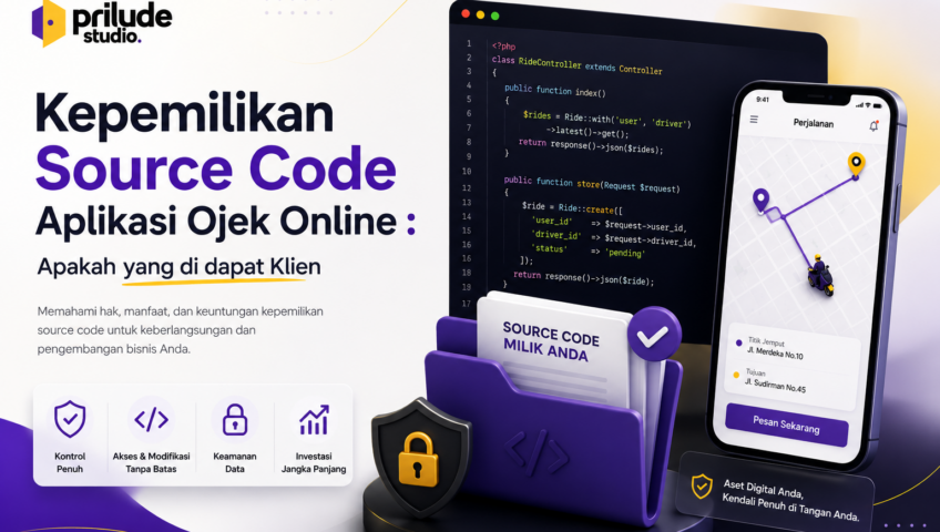 Kepemilikan Source Code Aplikasi Ojek Online : Apakah yang di dapat Klien