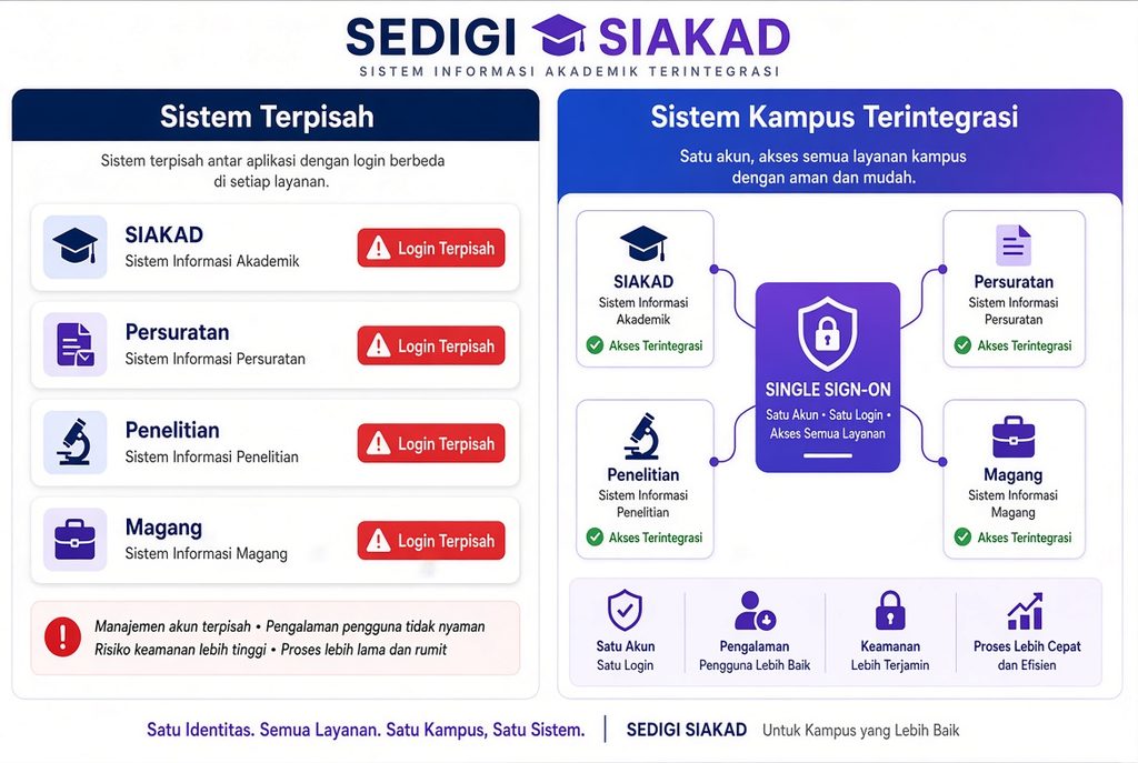 sistem kampus terintegrasi perbandingan